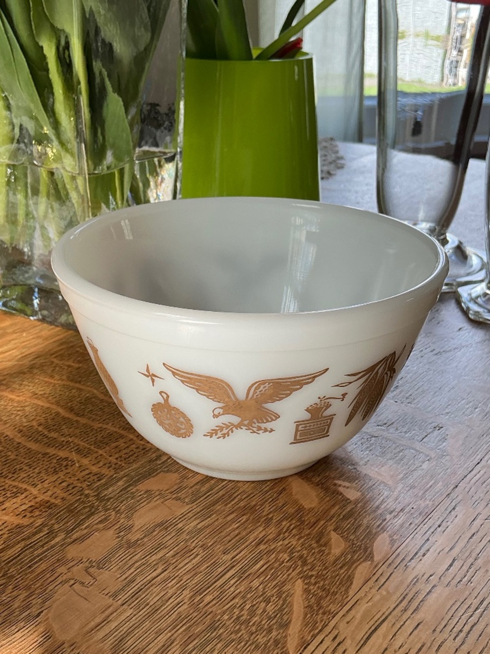 Pyrex Early American Vintage Bowl Glass #401 1 1/2 Pint - Picture 7 of 16
